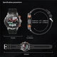 Смарт годинник чоловічий LEMFO CF55 Black (пульсометр, дзвінки, ліхтарик) - зображення 12