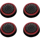 Накладки на стики Thumb Grips 4-pack для PS4/PS5/Xbox Black Red [140709] - изображение 1