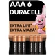 Батарейка Duracell AAA лужні 6 шт. в упаковці (5000394107472 / 81483511) - изображение 1