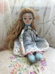 Кукла текстильная. Игрушка. Ручная работа. Хендмейд. Для детей. "Маричка в голубом" - изображение 2