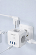 Мережевий фільтр розгалужувач + USB,трійник в розетку - зображення 3