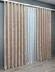 Комплект готовых штор VR-Textil Жаккард Sultan YL № 1290ш Бежево-пудровый 100х270 см 2 шт (31-564) - изображение 4