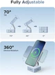 Беспроводное зарядное устройство Ugreen W752 2-in-1 Magnetic Wireless Charger 25W QI2.2 Starlight Blue (UGR-55960B) - изображение 5