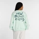Женский мятный світшот New Balance Visibly Loved Crew 36 (S) (WT61M9CCCOJ) - изображение 2