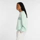 Женский мятный світшот New Balance Visibly Loved Crew 36 (S) (WT61M9CCCOJ) - изображение 3