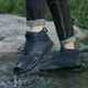 Зимняя обувь Comforty, тёплые и удобные ботинки унисекс, водонепроницаемые кроссовки с широким носком, чёрные, 43 р. Код 00-0833 - изображение 7