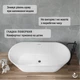Ванна акриловая Helmken Raya 160х74 см 31681560 - изображение 5