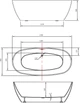 Ванна акрилова Helmken Lola 170х80 см 31683370 - зображення 11