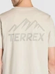 Футболка хлопковая длинная мужская Adidas Terrex Mountain Graphic KB9601 M Бежевая с принтом (4068821987883) - изображение 4