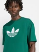 Футболка хлопковая длинная мужская Adidas Originals Adicolor Trefoil KE0900 L Зеленая (4068805060397) - изображение 5