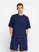 Футболка хлопковая длинная мужская Adidas Originals Trefoil Essentials KE1206 S Синяя (4068822255752) - изображение 1