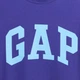 Футболка бавовняна довга чоловіча GAP 991606581 L Фіолетова (1159850145) - зображення 4