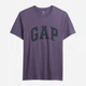 Футболка хлопковая длинная мужская GAP 670073190 XL Фиолетовая (1159853280) - изображение 4