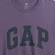 Футболка хлопковая длинная мужская GAP 670073190 XL Фиолетовая (1159853280) - изображение 5