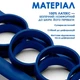 Гумова петля-еспандер EVAPOL 29-79 кг синя, гума для підтягувань, фітнесу та тренувань - зображення 4