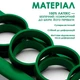 Резиновая петля -эспандер EVAPOL 23-57 кг зеленый, резина для подтягиваний, фитнеса и тренировок - изображение 5