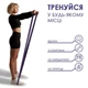 Резиновая петля -эспандер EVAPOL 16-39 кг фиолетовый, резина для подтягиваний, фитнеса и тренировок - изображение 5