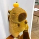 Плюшевый рюкзак-игрушка Капибара с мандарином — уют, стиль и функциональность в одном аксессуаре - изображение 4