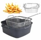 Каструля-фритюрниця Kamille KM-4218 4 л з кошиком і кришкою - зображення 8