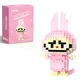 3D-конструктор LABUBU Soft Pink, 150 деталей, для розвитку креативного мислення, Світло-рожевий - зображення 1
