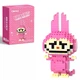 Детский конструктор LABUBU Pink 3D, 150 элементов, Розовый, от 10 лет - изображение 1