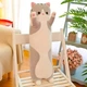 Котик-подушка антистресс, Кот Батон 90 см — мягкая игрушка для обнимашек, Серый - изображение 7