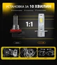 Лампи Pulso M6-H3/LED-chips 7535/9-18 В/2x28 Вт/6000 лм/6500K (M6-H3) - зображення 5