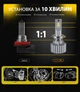 Лампы Pulso N1-H7/LED-chips OEM PHILIPS Flip chip/9-16 В/2х70 Вт/8500 лм/6500K (N1-H7) - изображение 5