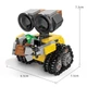 Конструктор робота Валли (WALL-E), 217 деталей, 7.5 х 7.5 х 6.5 см, конструктор для детей, мелкие детали, движущиеся элементы - изображение 6