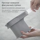 Еластичні затискачі для простирадла від ковзання, універсальний набір 4 шт, сірий - зображення 3