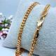Цепочка Xuping Jewelry 3мм 50см медзолото позолота 18К панцирное плетение ц796 - изображение 1