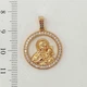 Ладанка Xuping Jewelry Божья матерь с младенцем длина с ушком 2.8см ширина 2см медзолото л353 - изображение 3