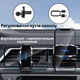 Автомобильный держатель для телефона с беспроводной зарядкой 5W в машину с поворотом 360° серебристый JDT-0849597 - изображение 5