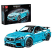 Конструктор детский Mould King Спортивная машина Mercedes-Benz AMG C63 голубой 4129 деталей (T5002) - изображение 2