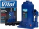 Домкрат гидравлический бутылочный Vitol 6 т двухцилиндровый 215-495 мм 10 кг (TF0602) - изображение 8
