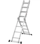 Алюминиевая лестница-трансформер Ladder STANDARD (4х4 ступенек) двусторонняя расставная (26634) - изображение 5