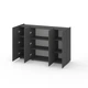 Комод Metkas Home B020 1400x350x920 мм, ЛДСП, Антрацит (MB020A) - изображение 2