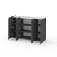 Комод Metkas Home B020 1400x350x920 мм, ЛДСП, Антрацит-Кашемір (MB020AK) - изображение 2