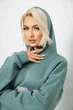 Худи AGER S-L Оливковый 257R335 - изображение 7