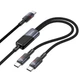 Кабель Hoco U139 Type-C на Type-C + Type-C 100 Вт 1.2м - зображення 3