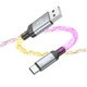 Кабель з підсвіткою Hoco U112 Shine USB-A на Type-C 1м - зображення 3