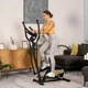 Эллиптический тренажер Орбитрек магнитный Orbi-trek Hop-Sport HS-003C Focus до 120 кг Черный с золотым - изображение 3