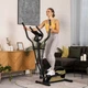 Эллиптический тренажер Орбитрек магнитный Orbi-trek Hop-Sport HS-003C Focus до 120 кг Черный с золотым - изображение 4