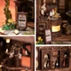Букнук ретро кавʼярня, DIY Book Nook Serenity Coffee House з підсвіткою для самостійного складання - изображение 4