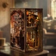 Букнук ретро кавʼярня, DIY Book Nook Serenity Coffee House з підсвіткою для самостійного складання - изображение 6
