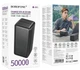 Павербанк Borofone BJ80C Clever 50000mAh 22.5W 2USB/2Type-C Powerbank с быстрой зарядкой QC3.0+PD3.0 Black - изображение 2