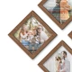 Набір квадратних фоторамок The Frame Depot на стіну, 7 шт, у коричневому кольорі, сучасний геометричний колаж для фото, артів і постерів (diamond_set) - зображення 3