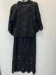 Женский костюм макраме с кофтой и юбкой на резинке TELL MKTL5274/1407 - 54, Чорний - изображение 6