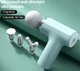 Ударний м'язовий масажер Massage Gun turquoise MG-203 Перкусійний акумуляторний із 4 насадками для всього тіла - зображення 5