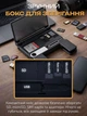 Універсальний USB картрідер для SD карт пам'яті для фотоапаратів телефона юсб хаб для сд micro SD пк комп'ютера ноутбука активний концентратор з кейсом для зберігання (Lightning, USB Type-C, SD+microSD TF) чорний - зображення 2